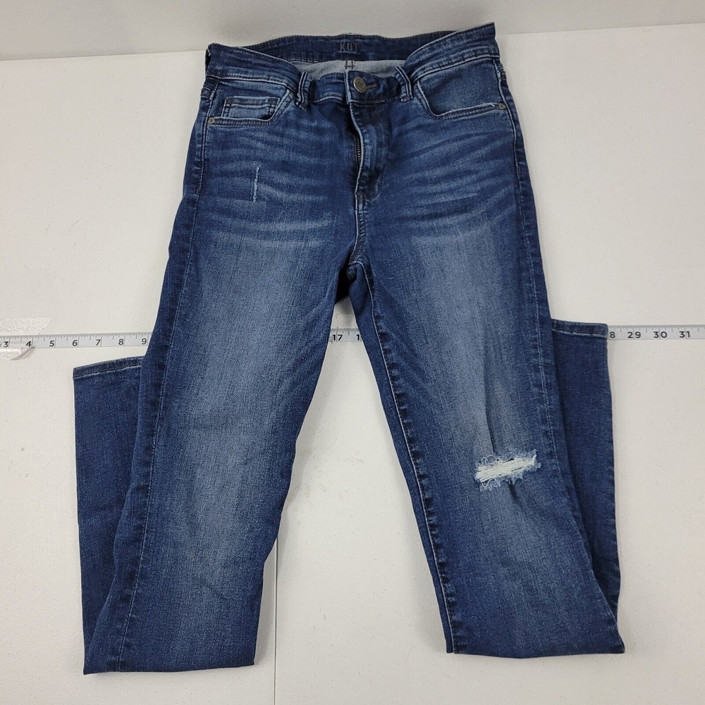 Kut from the kloth high rise toothpick skinny jeans women's 1302 size 2 26x30